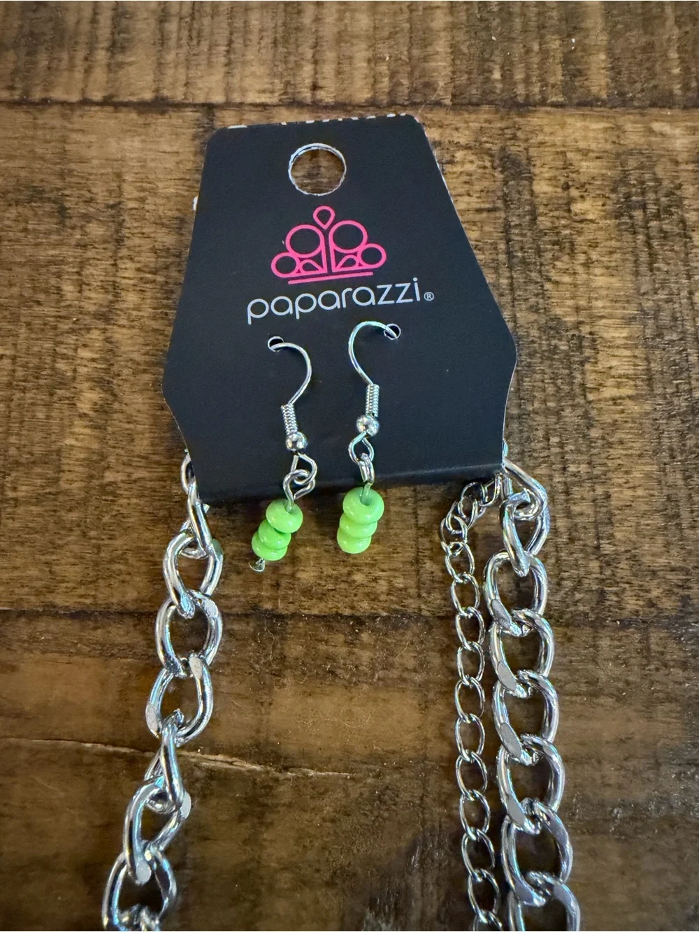 paparazzi Neon Charm Bead Necklace with Flamingo, Rainbow & Smiley